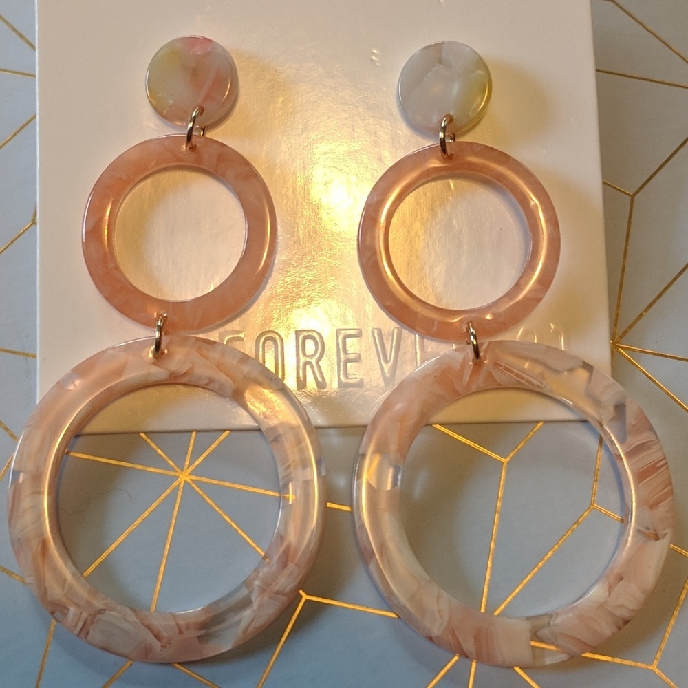 Marble Drop Earrings